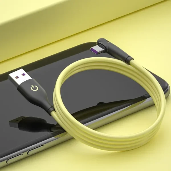 USB Micro Cable 90 Degree Elbow Data Cable Charger Cord for Samsung Xiaomi Mobile Phone Accessories Fast Charging Usb Cable - Image 5