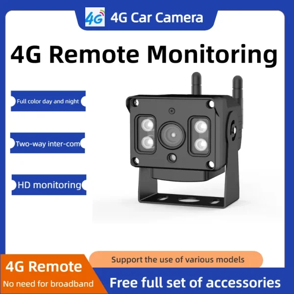 4G Car Camera IP Outdoor Bullet Security Protection Metal Shell CCTV Surveillance Wireless Remote Video Monitoring