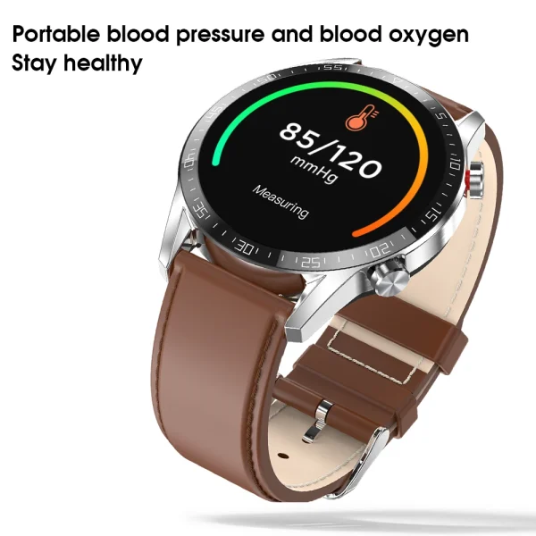 Smart Watch Ble Call Music Full Touch Round Smartwatch IP68 Waterproof Heart Rate Fitness Tracker Smart Watch For Men - Image 5