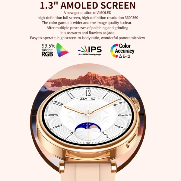 2024 New Watch 4 41mm Watch Bluetooth Call Smart Watch Women 1.36" AMOLED 360*360 HD Sreen GPS Fitness track Compass Smartwatch - Image 2