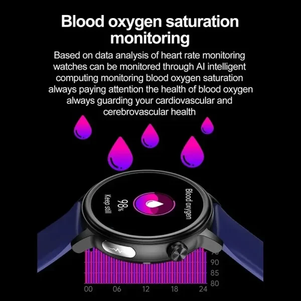 2024 New Blood Glucose Smart Watch for Men ECG+PPG Lipid and Uric Acid Tracker Clock Bluetooth Call Health Smartwatches Women - Image 5