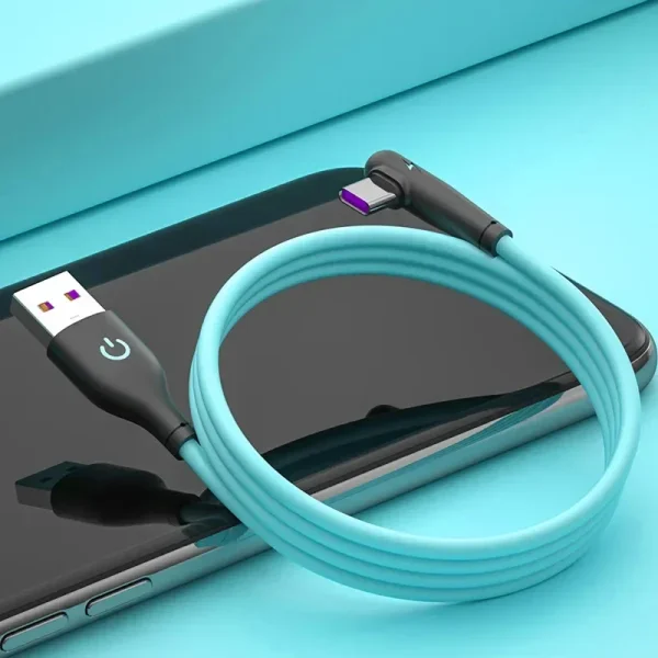 USB Micro Cable 90 Degree Elbow Data Cable Charger Cord for Samsung Xiaomi Mobile Phone Accessories Fast Charging Usb Cable