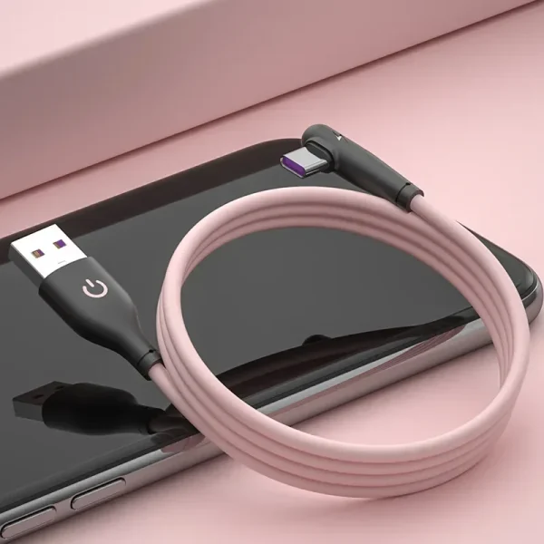 USB Micro Cable 90 Degree Elbow Data Cable Charger Cord for Samsung Xiaomi Mobile Phone Accessories Fast Charging Usb Cable - Image 3