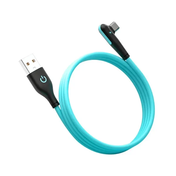 USB Micro Cable 90 Degree Elbow Data Cable Charger Cord for Samsung Xiaomi Mobile Phone Accessories Fast Charging Usb Cable - Image 2