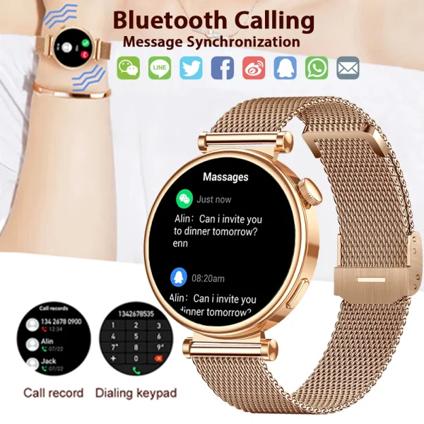 2024 New Watch 4 41mm Watch Bluetooth Call Smart Watch Women 1.36" AMOLED 360*360 HD Sreen GPS Fitness track Compass Smartwatch - Image 3