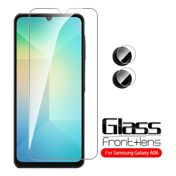 For Samsung Galaxy A06 4G Glass 2IN1 Camera Lens Protective Tempered Glass Sumsung A 06 06A A06 6.7inch Screen Protector Film