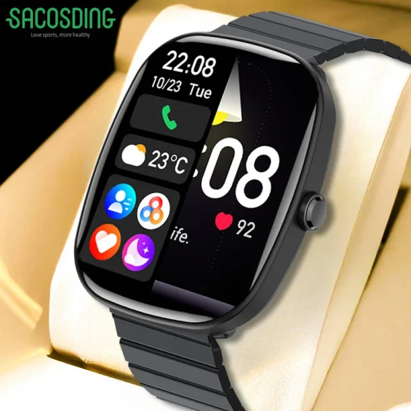 2024 Smart Watches Women Men Music Playback HD Bluetooth Call IP68 Waterproof Fitness Bracelet Women Smartwatch For Android iOS