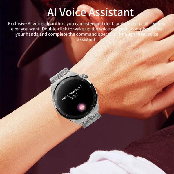 LIGE NFC Smart Watch Men AMOLED HD Screen Wireless Charging Heart Rate Bluetooth Voice Assistant Sports Watches Men Smartwatch - Image 2