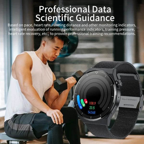 LIGE NFC Smart Watch Men AMOLED HD Screen Wireless Charging Heart Rate Bluetooth Voice Assistant Sports Watches Men Smartwatch - Image 5