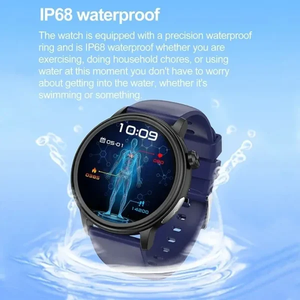 2024 New Blood Glucose Smart Watch for Men ECG+PPG Lipid and Uric Acid Tracker Clock Bluetooth Call Health Smartwatches Women - Image 4