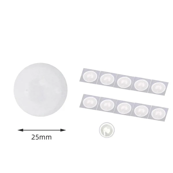 5/10pcs Rfid Smart Chip Nfc Ntag215 Tag 13.56mhz White Card Ultra-thin Mobile Phone Sticky Sticker Ultra-light Badge Token - Image 4